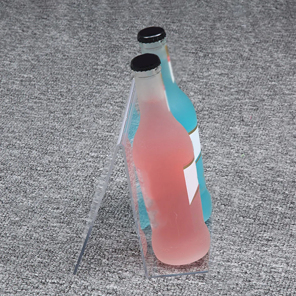 3 個のアクリルブックスタンドクリアデスクトップブックディスプレイイーゼル本の整理アルバム雑誌収納ホルダー透明