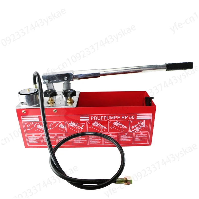 

50KG Manual Pressure Test Pump Tap water Pipeline Valve Pressure machine Pipeline leak detector pressure pump