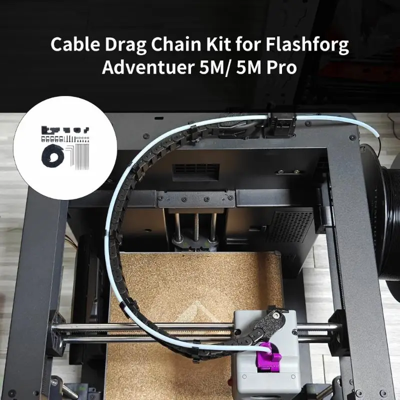 

Quick Assembly ABS Bridge Cable Chain For AD 5M Printers Enhances Durability and Quiet Operating F19E