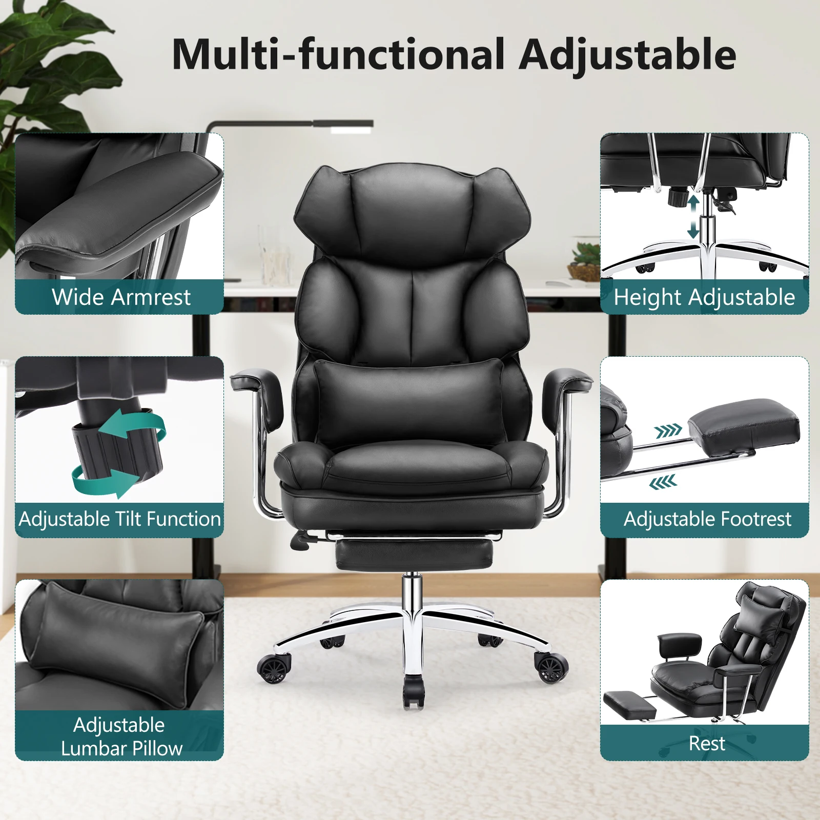 JHK – chaise de bureau ergonom - Ergonomic Footrest Adjustable avis et prix