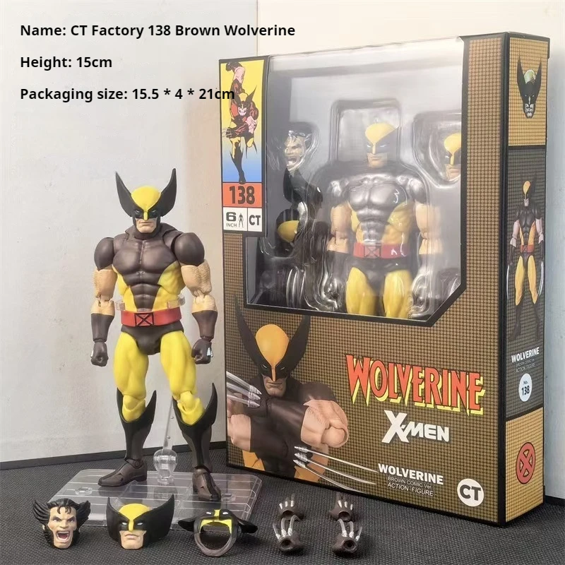 Wolverine Deadpool Movable Anime Figure, Mafex 138, Deadpool 3 Movie Action Figure, Modèle Statue, Jouets, Cadeaux de Noël, En Stock