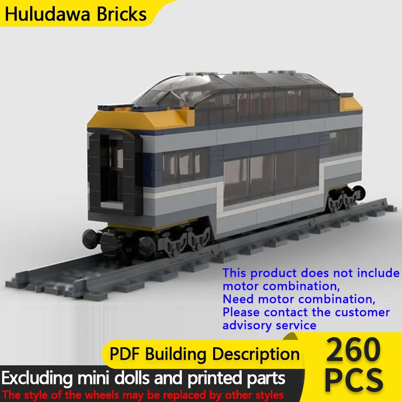 

Модель городской автомобиль MOC, строительные кирпичи, панорамный поезд, карета, модульная технология, детские праздничные подарки, сборные игрушки, костюм