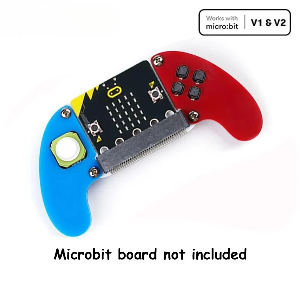 ELECFREAKS Micro:bit Electronic Joystick:bit V2 Kit Acrylic Case Game Board Game Controller Microbit Console Support Makecode