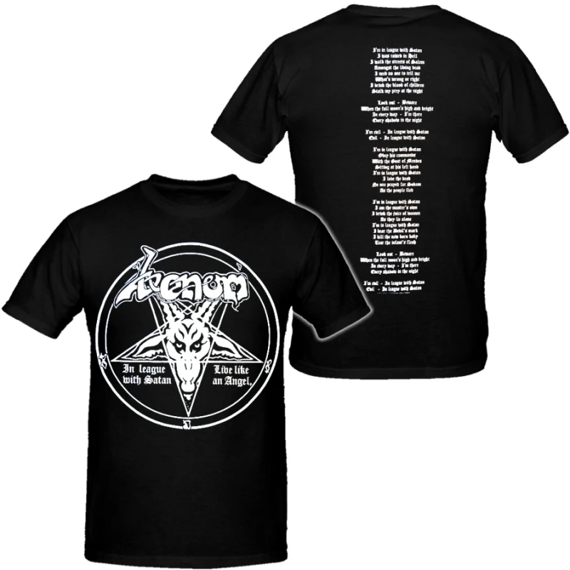 T-shirt unisexe en coton style Venom 2026 pour homme, hip-hop, heavy metal, manches courtes, mode rétro, collection été