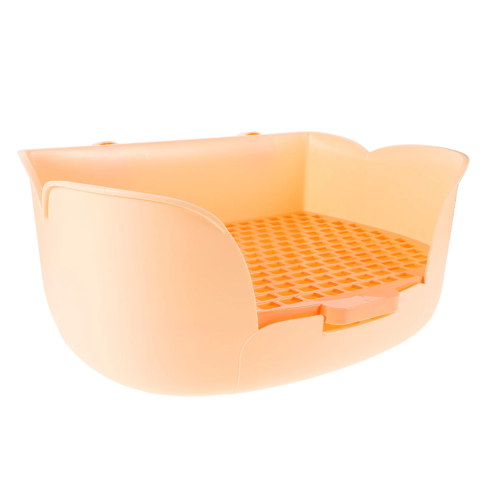

Pet Rabbit Toilet Litter Tray Bunny Hay Holder Pan Portable Potty Small Animal Bathroom Waste Separator Easy Pet Supplies