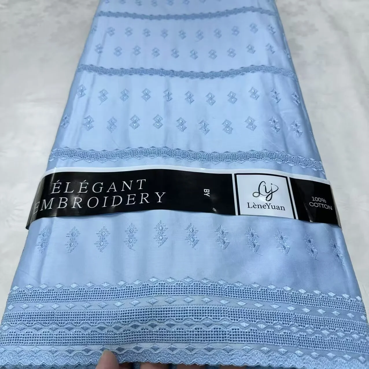 

Luxury Polished Cotton Lace For Men African Embroidered Inspired Fabric Fashion Swiss Voile Garment Cloth Made From 100% Cotton