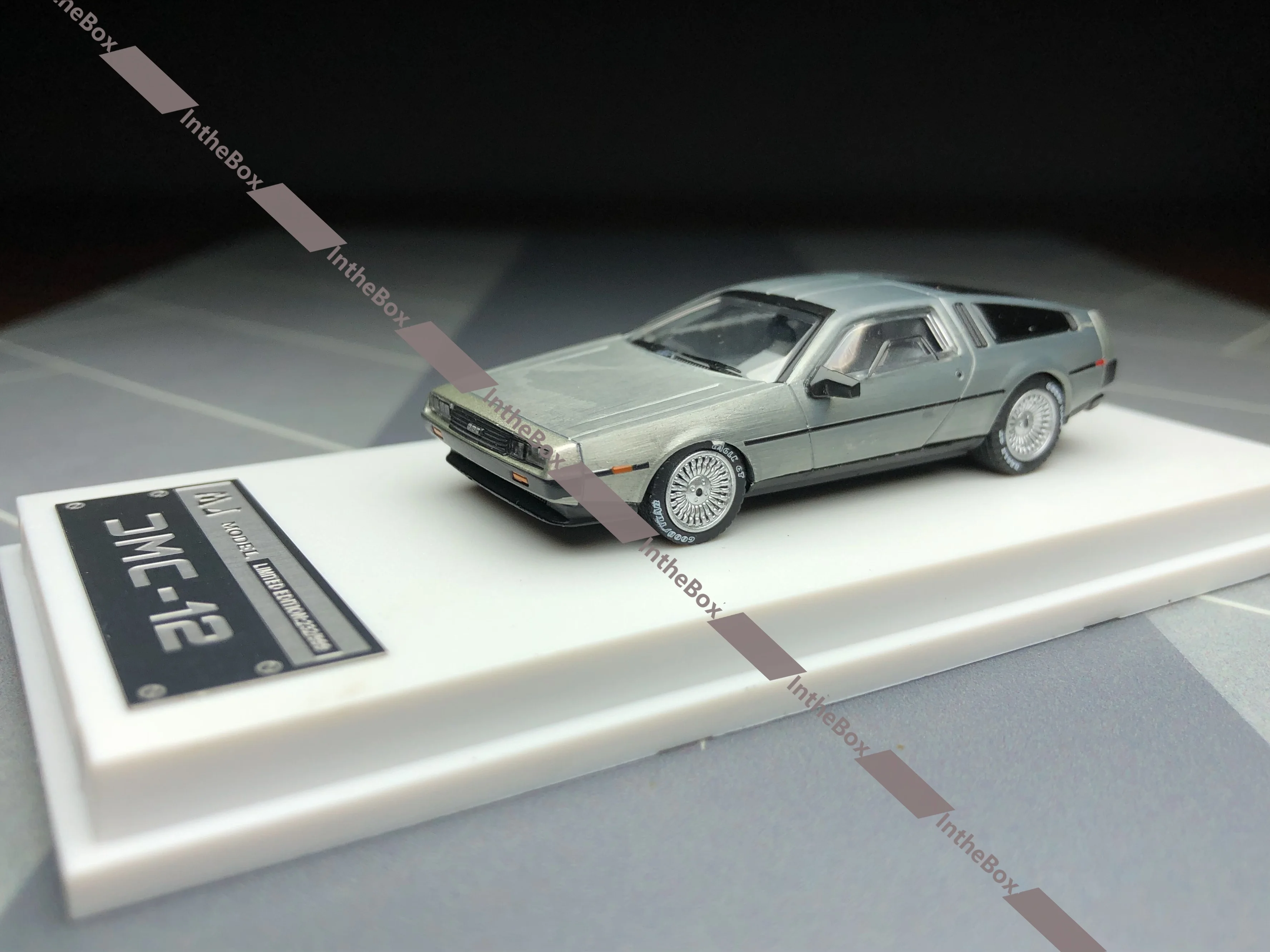 

MJ 1/64 «Назад в будущее», машина времени Delorean, литая под давлением модель автомобиля, коллекция, ограниченная серия, игрушки для хобби