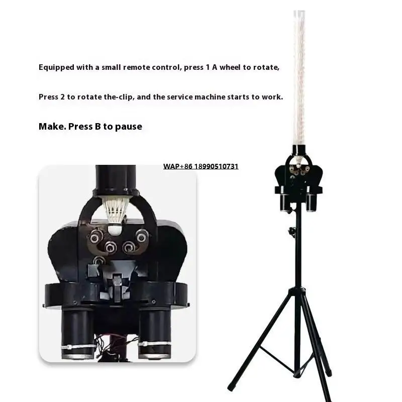 

Automatic Badminton Serve Training Equipment-Intelligent Remote Control Shuttlecock Practice Shooting Machine for Players