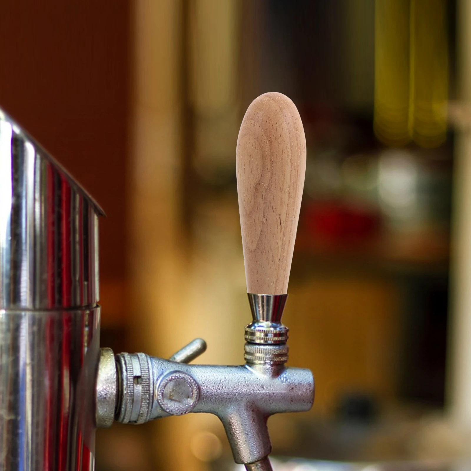 

Rustic Wooden Beer Tap Handle Replacement Classic Faucet Handle For Kegs Breweries Bars Solid Wood Craftsmanship Easy