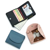 Genuine Leather RFID ID Credit Bank Business Card Holder Cowhide Coin Purse Bags Luxury Clutch Slim Pocket Wallets For Women - Image 6