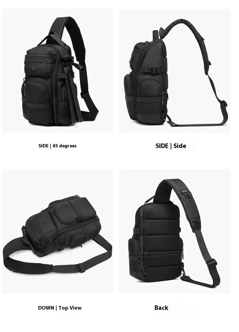OZUKO Crossbody Bag Large Capacity Shoulder Bags for Male Waterproof Chest Bag Tactical Sling Messenger Bags Men Outdoor Sports