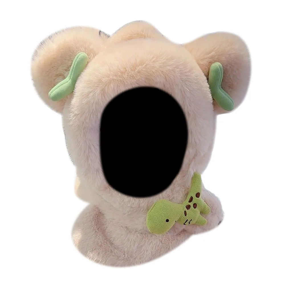 

Милая зимняя шапка, утолщенный ветрозащитный шарф с капюшоном, теплая шапка с защитой ушей для детей