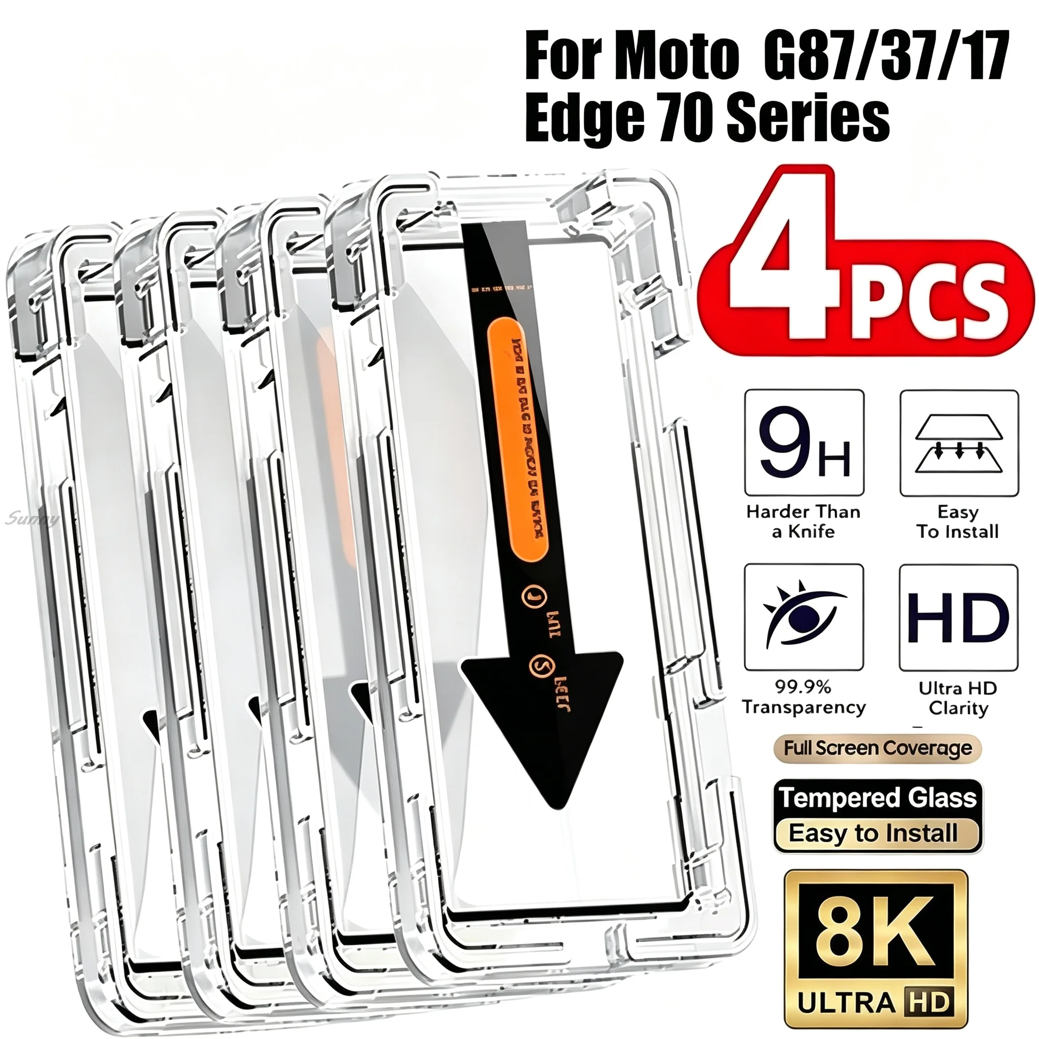 Easy Installation Screen Protector For Motorola Moto G87 G37 G17 Anti-Scratch Glass Film For Motorola Edge 70 Pro 70 Fusion 70