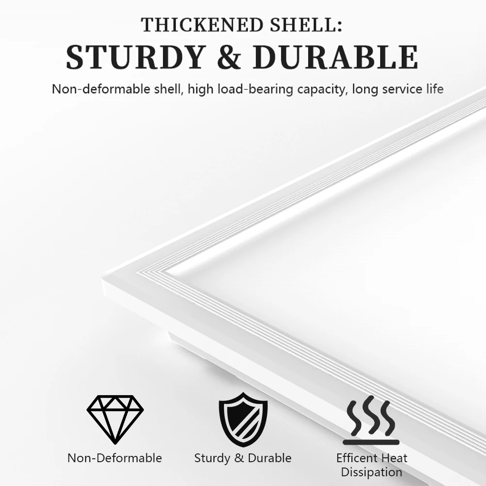 Smart LED Panel Light 600×600mm APP Controllable for Office Kitchen&Bathroom Lighting Flicker-free high CRI