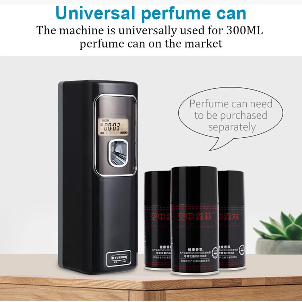الروائح الأيروسول موزع مزيل الروائح العطر التعريفي آلة رش ، LCD التلقائي آلة العطور ، فندق ذكي توقيت