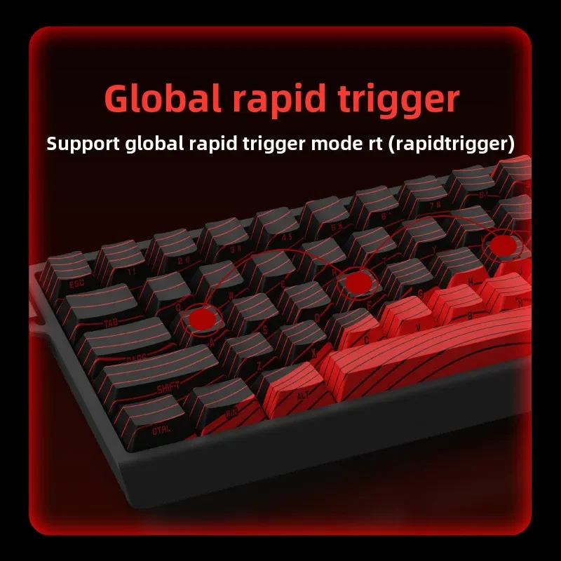 Gaming magnetic axis keyboard 61/68 keys low latency full key hot swappable numeric keypad