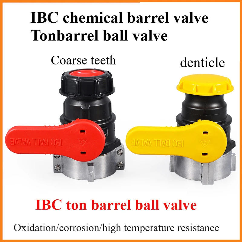 IBC Chemical Barrel Valve Ton Barrel Ball Valve Ton Barrel Switch Acid Alkali Resistant DN50 (75mm Cartridge Discharge Switch)