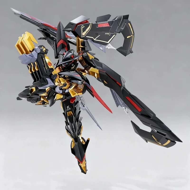 Hg 1/144 Astray Gold Frame Assembly Model Kit Action Figures With Flight Pack Weapons Set Desktop Ornament Gift Collection Toy