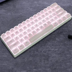 key caps pink Jelly Round 117 Key Caps OEM Profile For Cherry MX Mechanical Keyboard Cute Ice Crystal Translucent Backlit Keycap