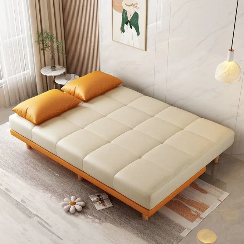 

Sofa living room small apartment, multi-functional folding double fabric sofa sitting and sleeping apartment