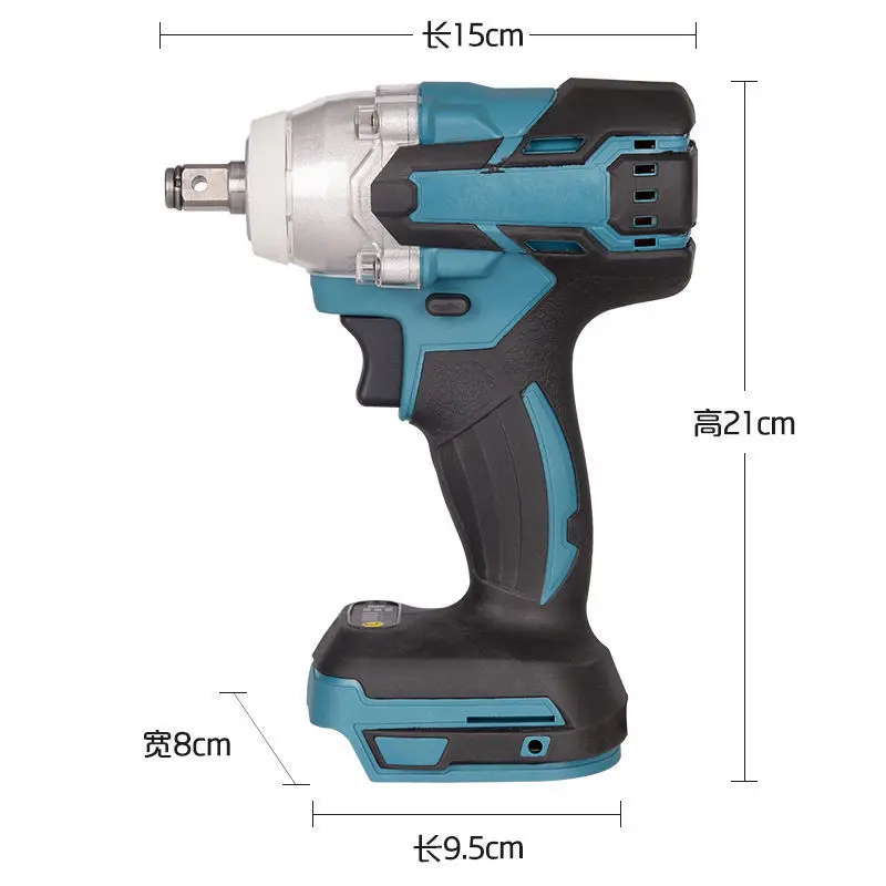 

Advanced Heavy Duty Brushless Electric Impact Wrench Max Torque Cordless Power Tool with Lithium Ion Battery for Auto Shop