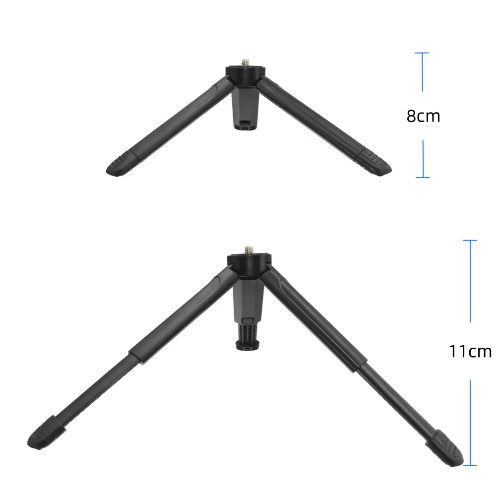 Extendable Mini Tripod Grip With 1/4 Inch Screw Stand For Action Camera Phone Holder Table Tripods