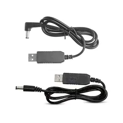 Câble d'alimentation USB 5V vers DC 5V, 9V, 12V, 24V, 5.5x2.1mm