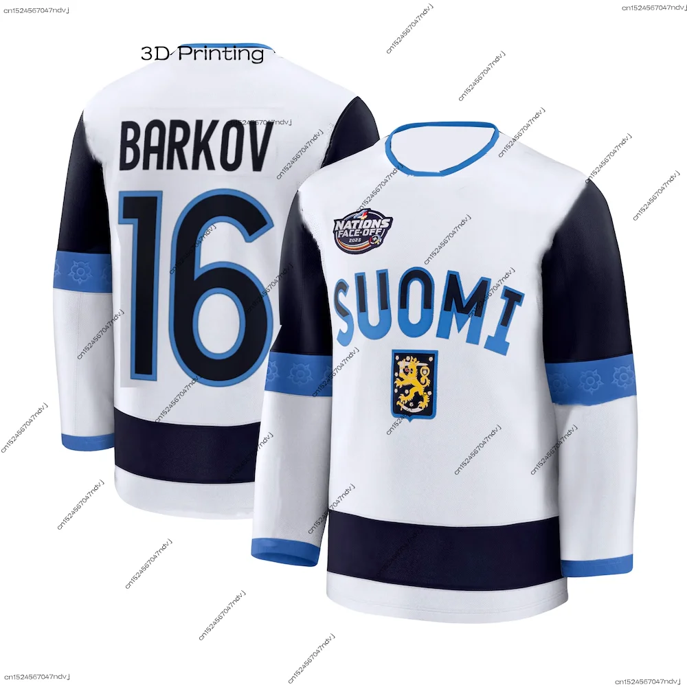 Barkov No 16 Confrontation Senior Hockey Jersey Finland Ice Hockey 2025 New Arrival Hockey Special Jersey Kit Sports Long Tshirt