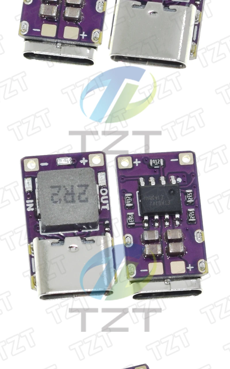 5V 2,4A Lithium-Batterie Lade- und Entlademodul Schnellladung 3,7V 4,2V 18650 Lithium-Batterie Boost-Leistungsmodul Typ-C – Detail 6