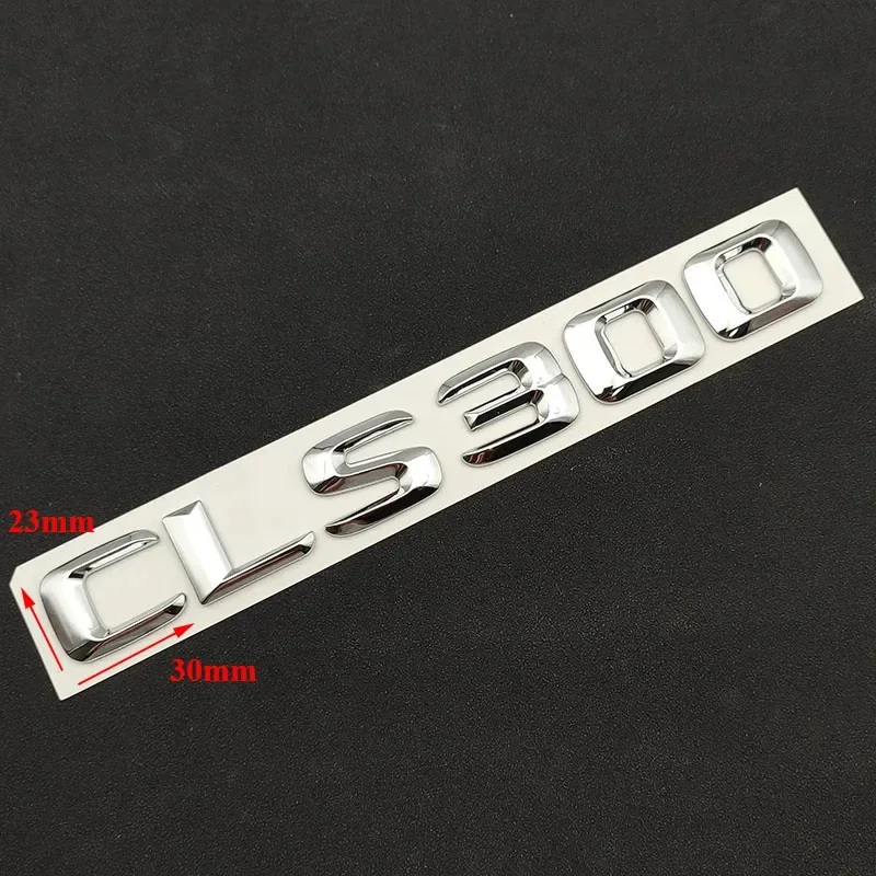 Chrome Car Trunk Letters Badge 3D ABS CLS 53 63 300 320 350 400 450 500 Emblem Logo For Benz W218 W219 C218 C257 Accessories view 5