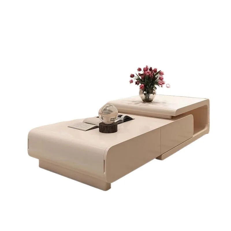 Organizer Square Coffee Table Multifunction Floor Nordic Display Coffee Table Rectangular Storage Meuble De Salon Furnitures