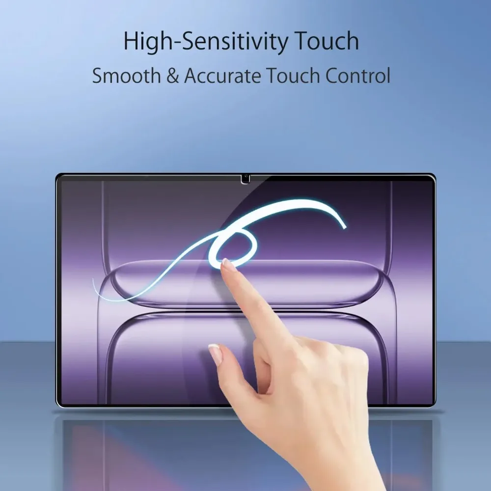 Einfach zu installierende gehärtete Glasfolien für OnePlus Pad 3, 13,2 Zoll, kratzfest, 9H-Härte, Gehäusefreundlich, HD-klarer Displayschutz
