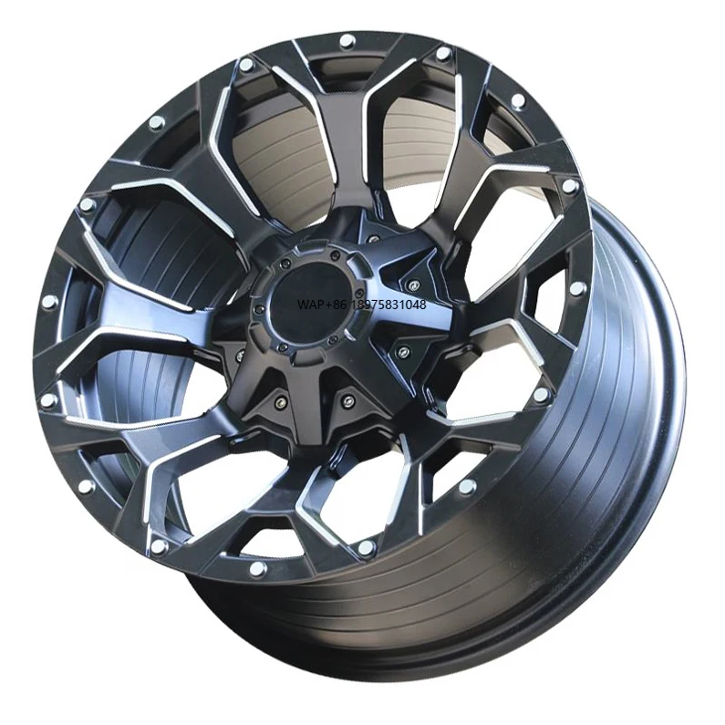 

New 22 23 Inch 8x170 Polished 4x4 Forged Alloy Offroad Rims 35mm Aluminum MAT Wheels for Off-Road Pickup SUV 40mm 25mm Options