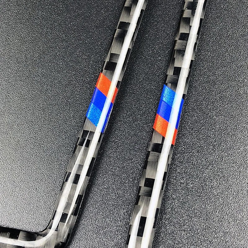 For BMW 3 Series E90 E92 E93 2005 2006 2007 2008 2009 2010 2011 2012 Car Carbon Fiber Air Conditioning Vent Side Air Outlet Trim 3