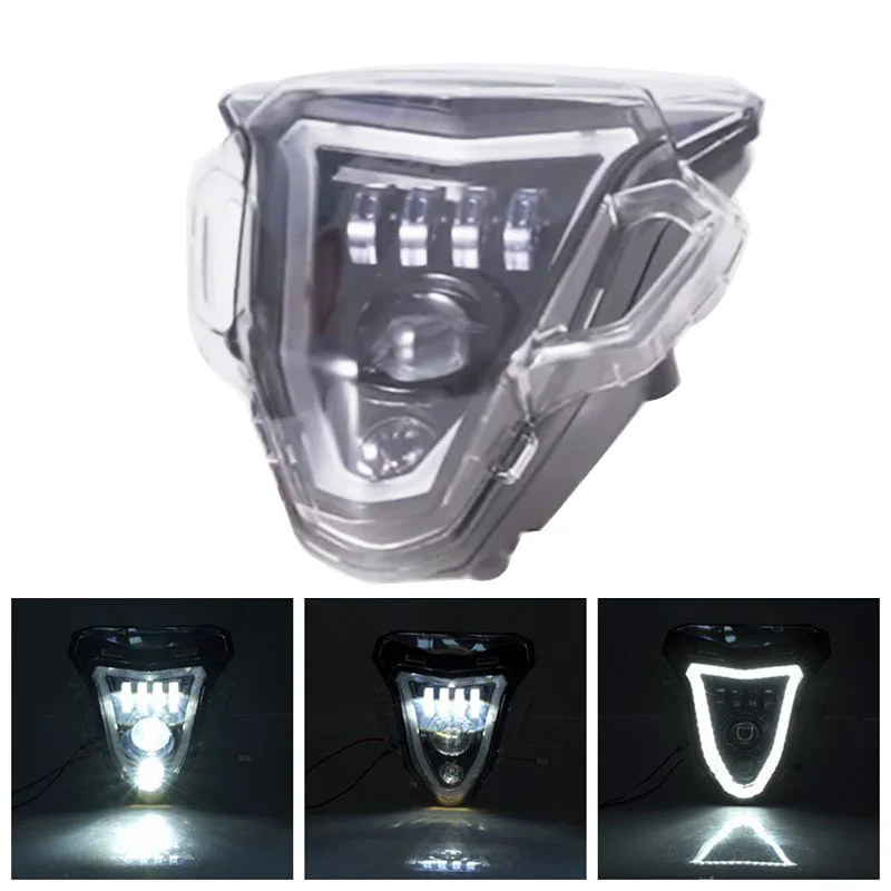 Aluminum Motorcycle LED Headlight Head Light Lamp DRL Running Lighting High Low Beam For BMW F800R 2015 2016 2017 2018 2019