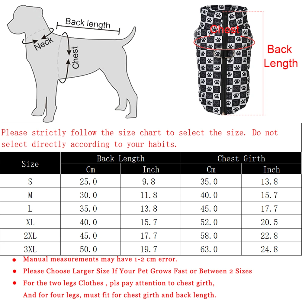 Autumn Winter Dog Jacket Coat for Small Medium Dogs Cats Windproof Puppy Print Two-Legged Clothes Bulldog Chihuahua Pet Outfits