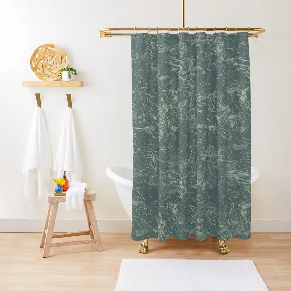 

Green aesthetic marble pattern Shower Curtain Cover For Bathroom Shower Bath Curtain