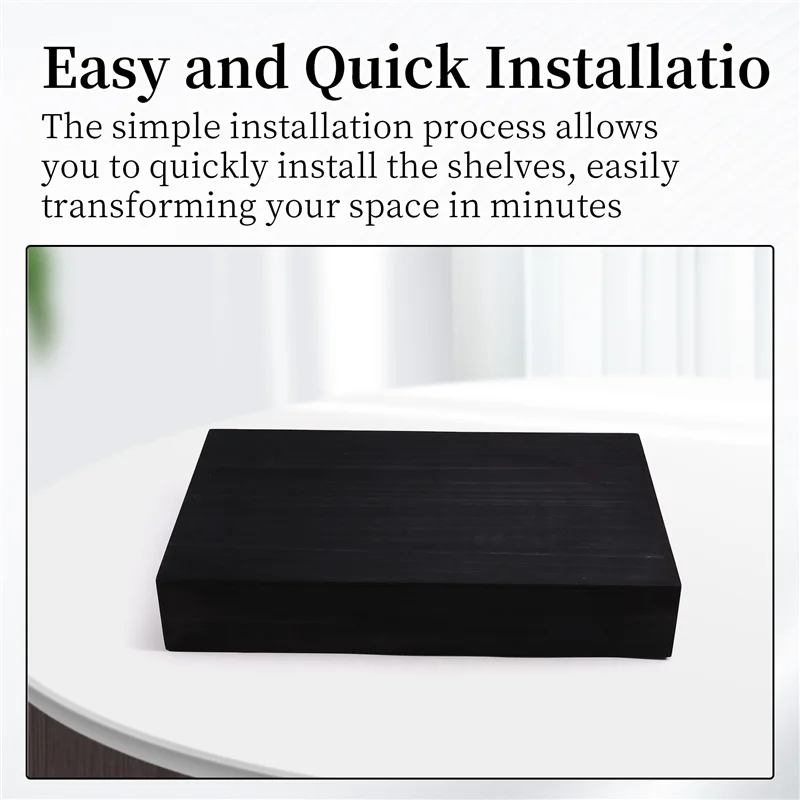 AA76-Secret Compartment Shelf In Black, Flip Wall Bookshelf For Modern Decorating Needs