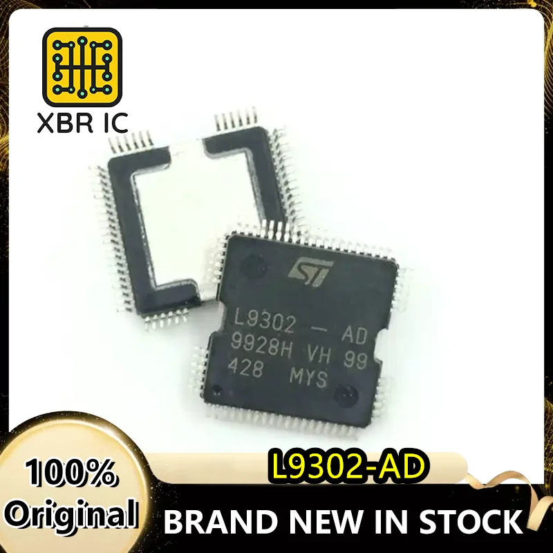 (5/50 pieces) L9302-AD Iron Base HQFP-64 Pin Automotive ECU Ignition and Fuel Injection Driver IC Chip Electronics Brand New Ori