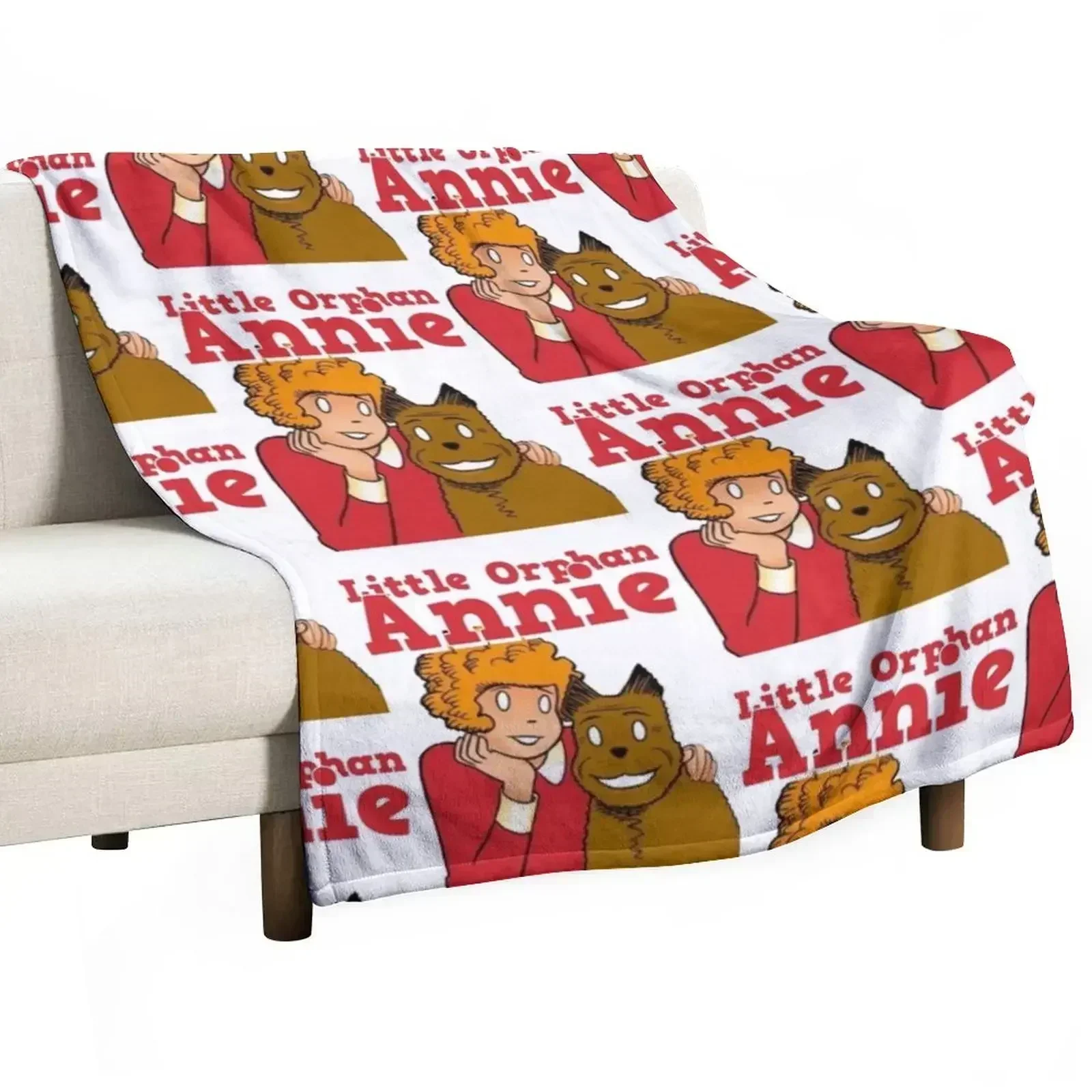 

Little Orphan Annie Throw Blanket Breathable Lightweight Blanket for Adults Kids