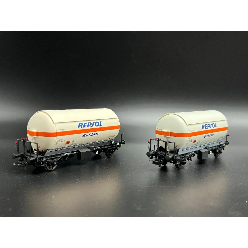 Diecast HO 1:87 Scale ELECTROTREN HE6066 Tank Car Metal Wheels Repsol Alloy Train Model