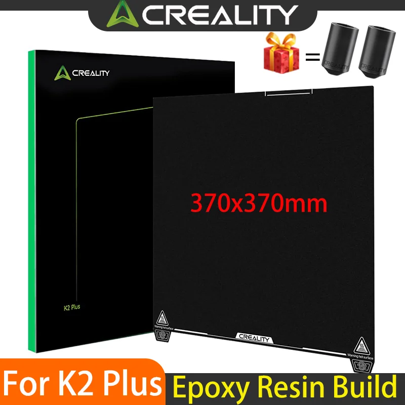 

Creality K2 Plus Epoxy Resin Build Plate 370 X 370mm High Strength and Wear Resistance Original for K2 Plus 3D Printer Accesoir