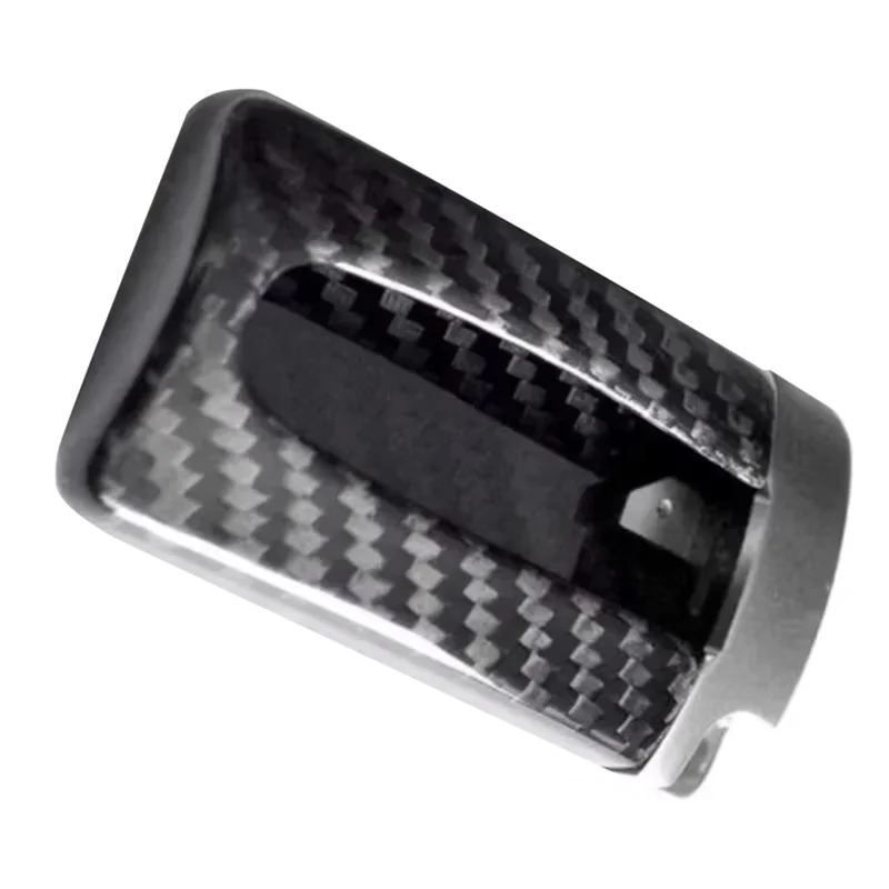 Protective Cover Case For Nissan GTR Infiniti U-Shaped Car Key- Real Carbon Fiber Key Fob Shell Bag Silver