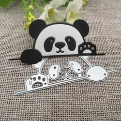 Śliczne panda wykrojniki zwierząt szablony dla DIY Scrapbooking dekoracyjne wytłaczanie rzemieślnicze szablon sztancowanie