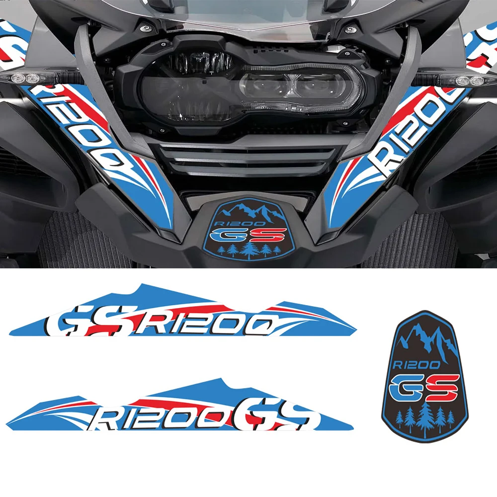 

For BMW R1200GS R1200 ADV GSA Motorcycle Stickers Adventure Fender Front Beak Fairing Extension Wheel Extender R 1200 GS