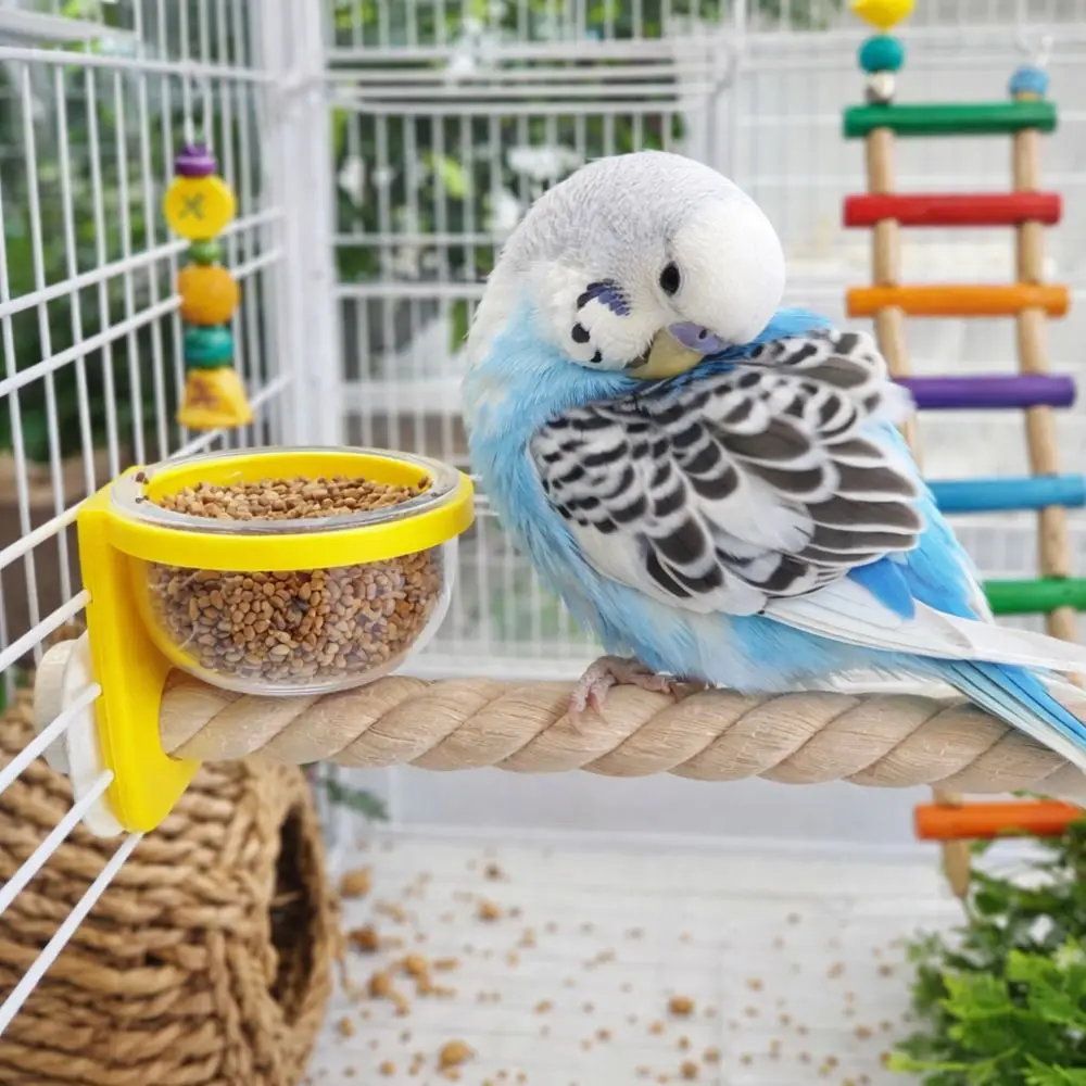 

Wear-resistant Bird Cage Feeder Interactive Non-slip Parrot Wood Perch Paw Grinding Parrot Standing Pole Easy Installation