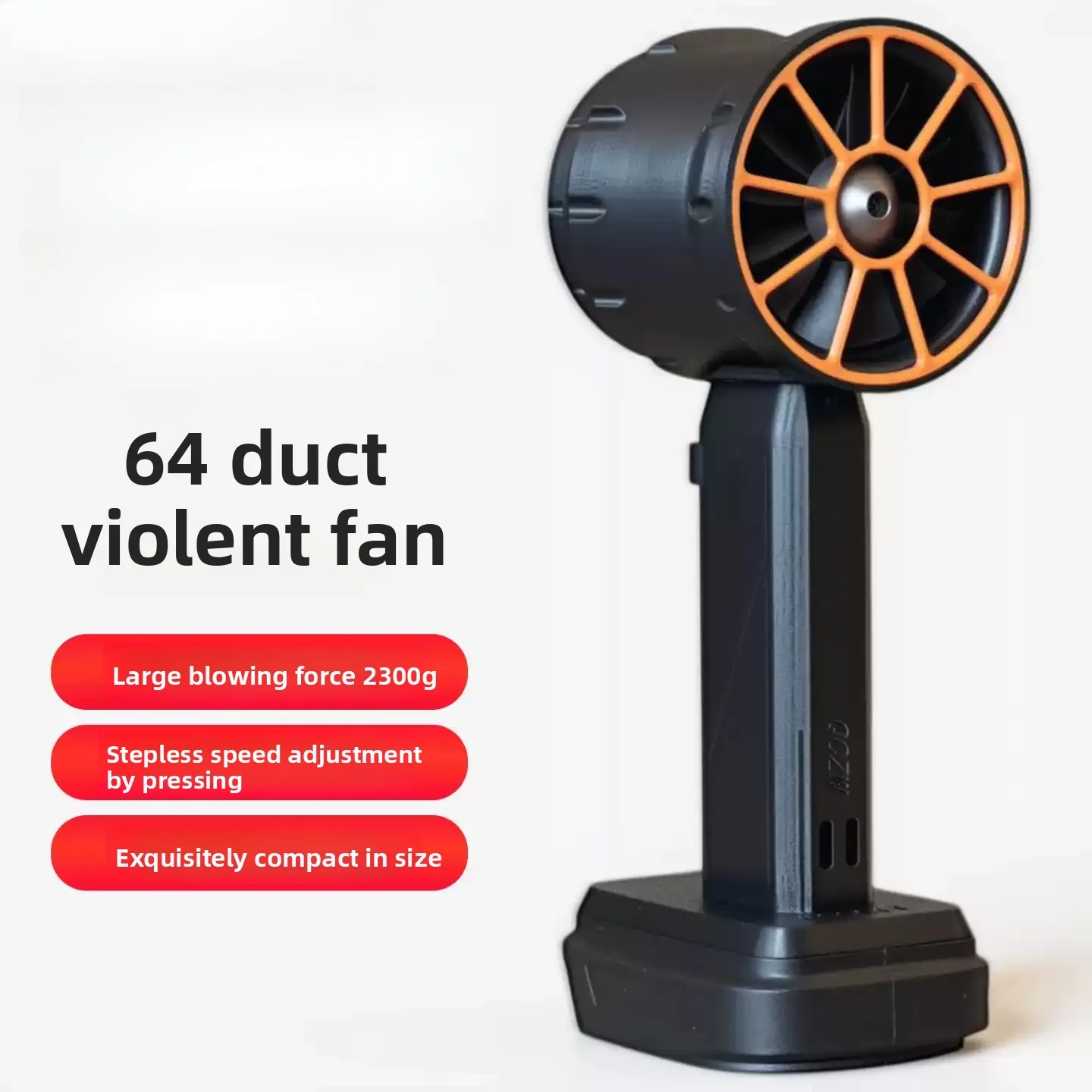 XL Turbojet Fan 2200g Thrust 64mm Brushless Motor Jet Blower Rechargeable Car Wash Power Tool Hair Dryer