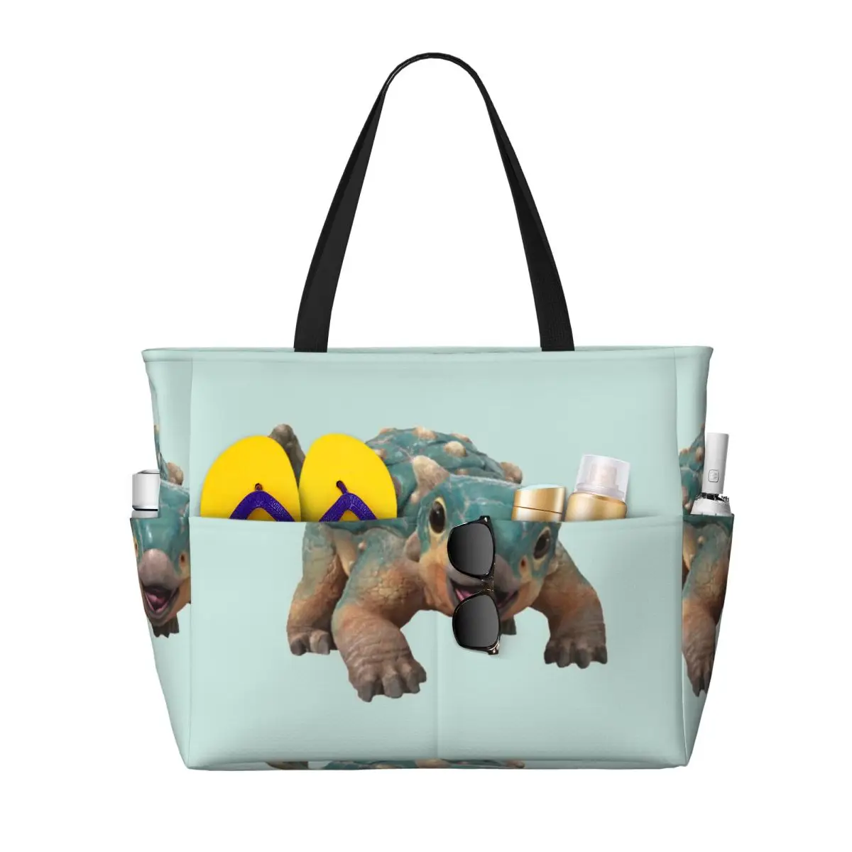 

Bumpy Ankylosaurus Magniventris Пляжная большая сумка Спортивная спортивная сумка для йоги Duffle Большая большая сумка Женская дорожная сумка Сумка для фитнеса