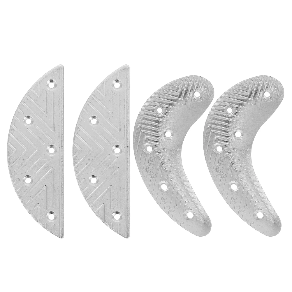 

2Pairs Iron Glue Sole Piece Heel Repair Boot Conical Plate Savers Replacement Durable Metal Protection Sole Repair