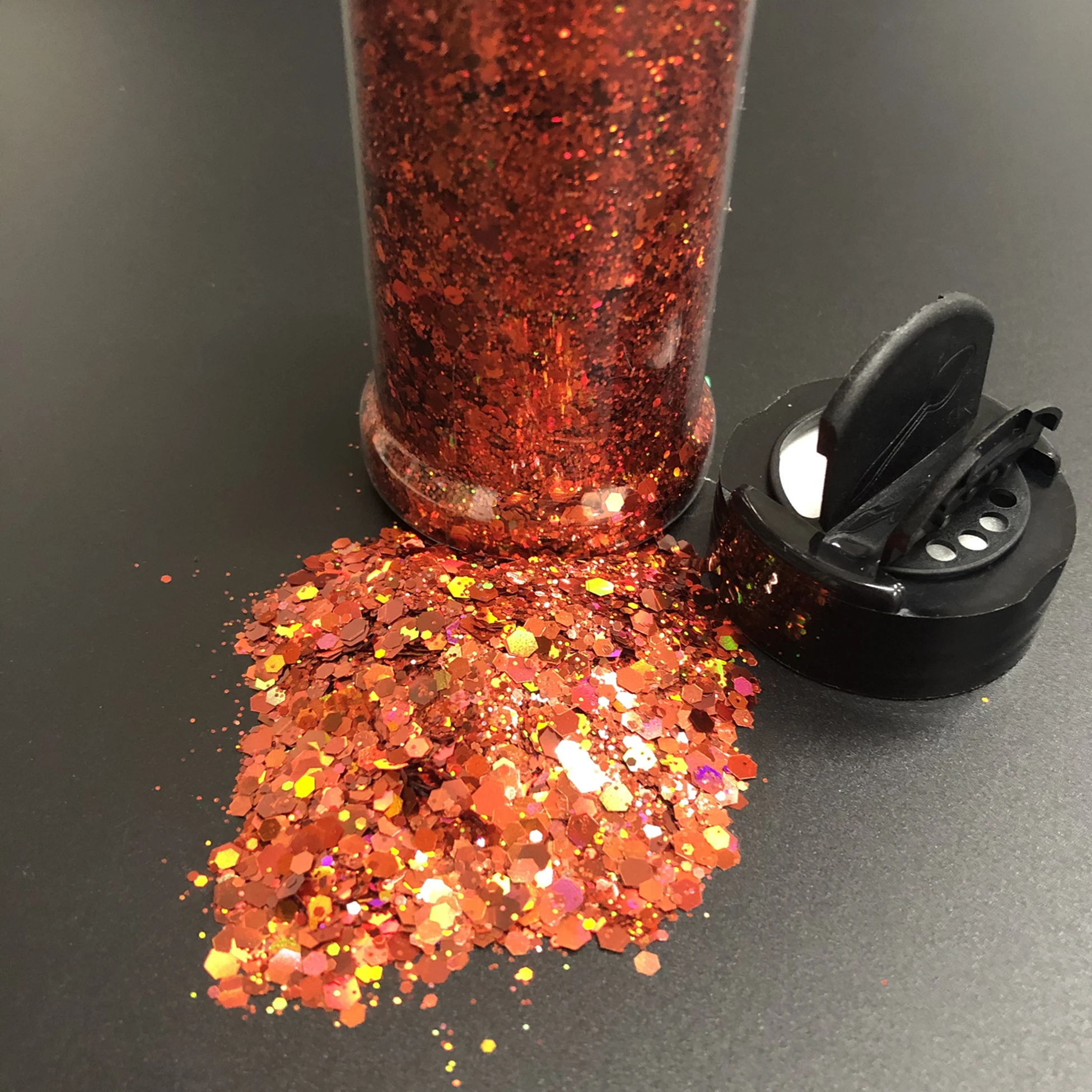 2oz (57g) Shaker Loose Polyester Chunky Mix Resin Glitter Flakes for Nails Tumblers Party Decoration